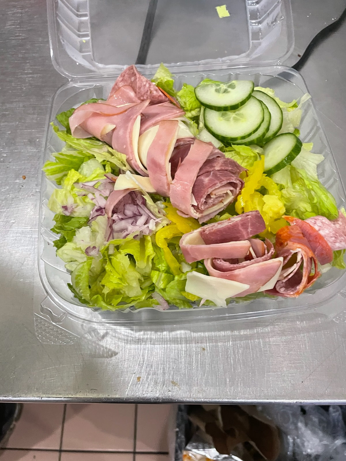 Chef Salad (Cobb Salad: Boiled Egg, Ham, Turkey, Provolone, Cheddar & American Cheese )