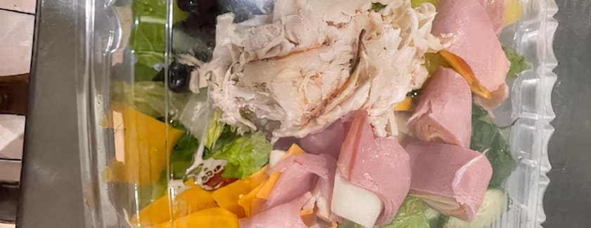 Chef Salad (Cobb Salad: Boiled Egg, Ham, Turkey, Provolone, Cheddar & American Cheese )